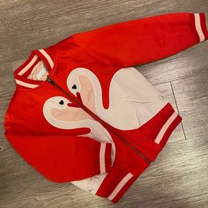 Stella McCartney Swan bomber jacket